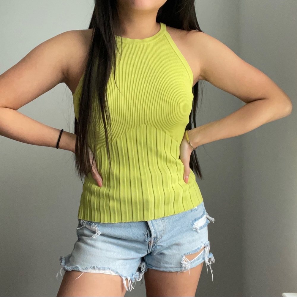 Vintage Lime Green Top - Picture 3 of 12